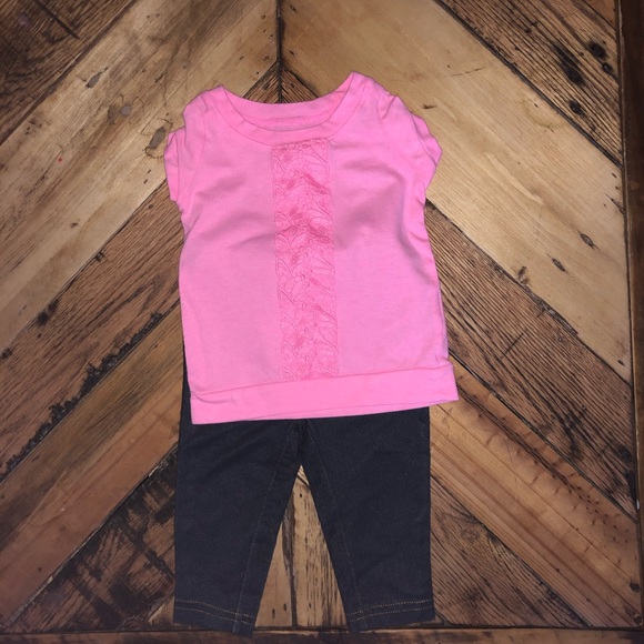 Carters pink too and leggings set - Picture 2 of 3